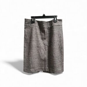 Ryan Roberts Women's Cotton Wool Gray Pencil Skirt Size 10 With Back Slit